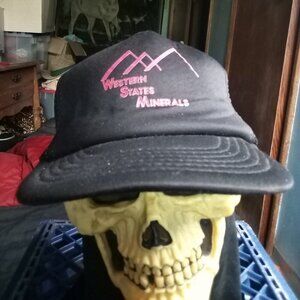 Deadstock Vintage Western State Minerals Snap Trucker Hat Cap